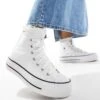 Converse Chuck Taylor Lift Hi Platform Trainers In White - WHITE For Unisex 2 Converse Chuck Taylor Lift Hi Platform Trainers In White - WHITE For Unisex -Converse Shop 201217519 1 white