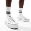 Converse Chuck Taylor Lift Ox Platform Trainers In White For Unisex -Converse Shop 201217624 1 white