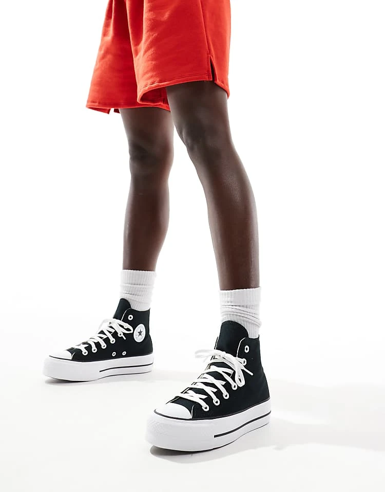 Converse Chuck Taylor All Star Lift Platform Hi Trainers In Black For Unisex 3 Converse Chuck Taylor All Star Lift Platform Hi Trainers In Black For Unisex - Image 2