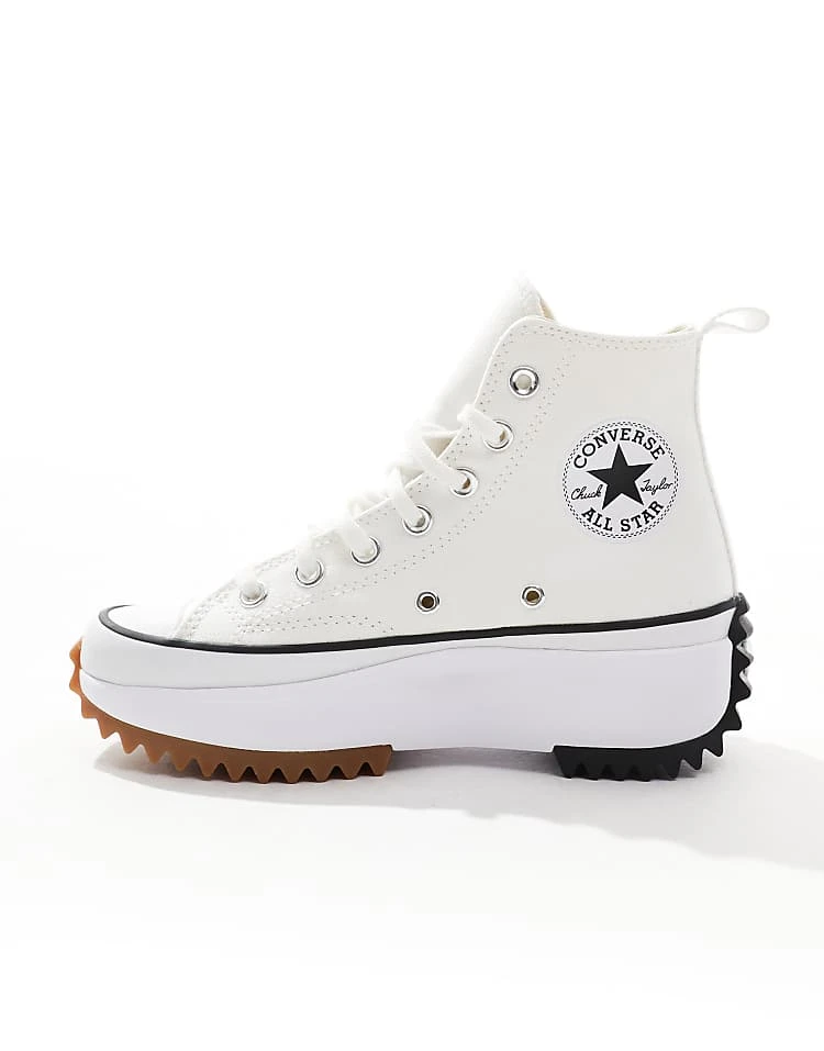 Converse Unisex Run Star Hike Hi Sneakers In White - WHITE For Unisex 4 Converse Unisex Run Star Hike Hi Sneakers In White - WHITE For Unisex - Image 2