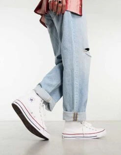 Converse Chuck Taylor All Star Hi Unisex Trainers In White For Unisex -Converse Shop 201956247 4