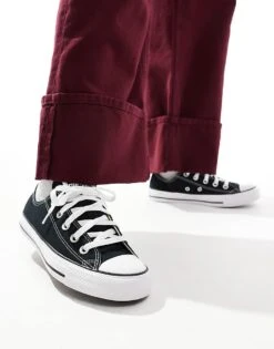 Converse Chuck Taylor All Star Ox Wide Fit Trainers In Black For Unisex -Converse Shop 201956401 5