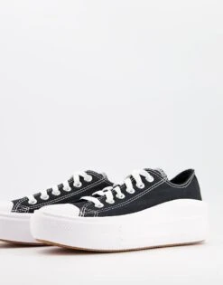 Converse Chuck Taylor All Star Move Ox Trainers In Black For Unisex