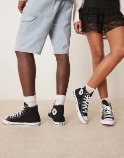 Converse Chuck Taylor All Star Hi Wide Fit Unisex Trainers In Black For Unisex -Converse Shop 201956708 5