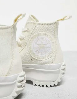 Converse Run Star Hike Hi Raw Edge Trainers In Off White For Unisex -Converse Shop 203645358 3