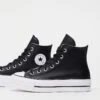 Converse Chuck Taylor All Star Hi Lift Trainers In Black Leather For Unisex -Converse Shop 204108958 1 black