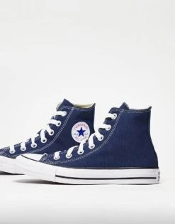 Converse Chuck Taylor All Star Hi Trainers In Navy For Unisex