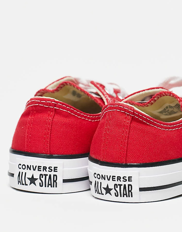 Converse Chuck Taylor All Star Ox Trainers In Red For Unisex 5 Converse Chuck Taylor All Star Ox Trainers In Red For Unisex - Image 3