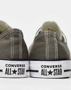 Converse Chuck Taylor All Star Ox Trainers In Charcoal For Unisex Grey -Converse Shop 204109054 3