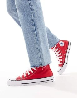 Converse Chuck Taylor All Star Hi Trainers In Red For Unisex -Converse Shop 204109066 3