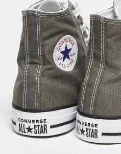 Converse Chuck Taylor All Star Hi Trainers In Charcoal For Unisex Grey -Converse Shop 204109109 3