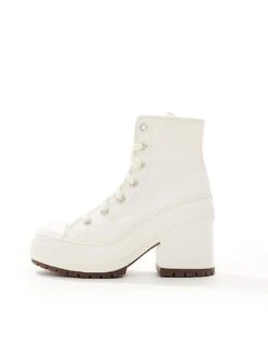 Converse Chuck Taylor 70's Hi Deluxe Heeled Trainers In White For Women -Converse Shop 204816098 2