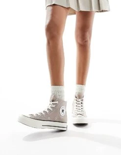 Converse Chuck 70 Hi Trainers In Khaki Brown For Unisex