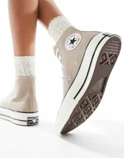 Converse Chuck 70 Hi Trainers In Khaki Brown For Unisex 10 Converse Chuck 70 Hi Trainers In Khaki Brown For Unisex -Converse Shop 205449928 3