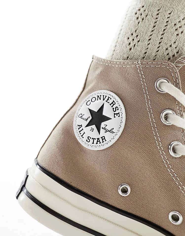 Converse Chuck 70 Hi Trainers In Khaki Brown For Unisex 7 Converse Chuck 70 Hi Trainers In Khaki Brown For Unisex - Image 5