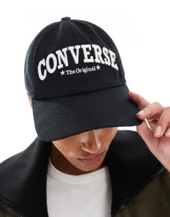 Converse Graphic Tipoff Baseball Cap In Black For Women -Converse Shop 205629240 1 black 1