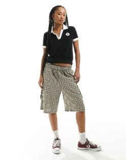 Converse Retro Chuck Terry Polo In Black For Women -Converse Shop 205629251 3