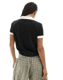 Converse Retro Chuck Terry Polo In Black For Women -Converse Shop 205629251 4