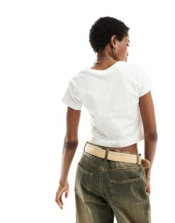 Converse Colourful Heart Tee In White For Women -Converse Shop 205629277 3