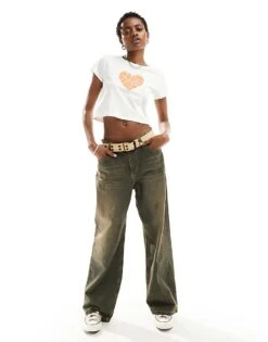 Converse Colourful Heart Tee In White For Women -Converse Shop 205629277 4