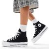 Converse Chuck Taylor All Star Hi Lift Wide Fit Trainers In Black For Women 2 Converse Chuck Taylor All Star Hi Lift Wide Fit Trainers In Black For Women -Converse Shop 205648621 1 black