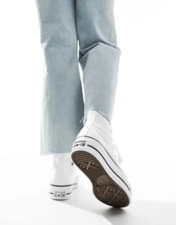 Converse Chuck Taylor All Star Lift Hi Wide Fit Trainers In White For Unisex 10 Converse Chuck Taylor All Star Lift Hi Wide Fit Trainers In White For Unisex -Converse Shop 205648645 3