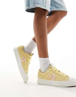 Converse Star Player 76 Ox Trainers In Yellow For Women