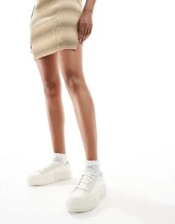 Converse Chuck Taylor All Star Cruise Ox Trainers In White For Women -Converse Shop 205652765 4