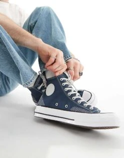 Converse Chuck 70 Hi Trainers In Navy For Unisex Mid Blue 13 Converse Chuck 70 Hi Trainers In Navy For Unisex Mid Blue -Converse Shop 205654957 1 midblue 1