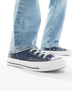 Converse Chuck 70 Hi Trainers In Navy For Unisex Mid Blue 10 Converse Chuck 70 Hi Trainers In Navy For Unisex Mid Blue -Converse Shop 205654957 3