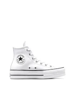 Converse Chuck Taylor All Star Hi Lift Trainers In White Leather For Unisex -Converse Shop 205687938 1 white 1