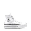Converse Chuck Taylor All Star Hi Lift Trainers In White Leather For Unisex -Converse Shop 205687938 1 white