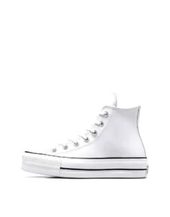 Converse Chuck Taylor All Star Hi Lift Trainers In White Leather For Unisex -Converse Shop 205687938 4