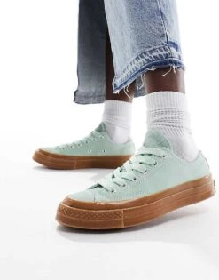 Converse Chuck 70 Ox Trainers In Green For Women Mid Green