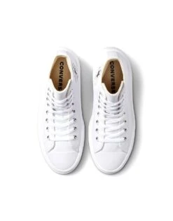 Converse Chuck Taylor All Star Move Platform Leather In White/black/white For Women -Converse Shop 205856903 3