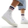 Converse Chuck 70 Hi Leather Trainers In White For Unisex