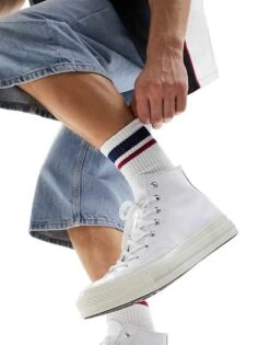 Converse Chuck 70 Hi Leather Trainers In White For Unisex -Converse Shop 205979830 5