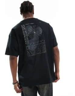 Converse Wordmark Sonar Backprint T-shirt In Black For Unisex -Converse Shop 206033797 3