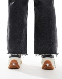 Converse Run Star Trainers In Off- White For Unisex Cream -Converse Shop 206037800 3