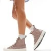 Converse Chuck Taylor All Star Hi Trainers In Dusky Pink For Women 1 Converse Chuck Taylor All Star Hi Trainers In Dusky Pink For Women -Converse Shop 206037868 1 pink