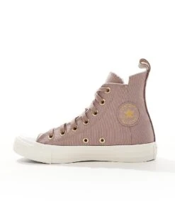 Converse Chuck Taylor All Star Hi Trainers In Dusky Pink For Women -Converse Shop 206037868 2