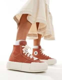 Converse Chuck Taylor All Star Cruise Hi Trainer In Brown For Women