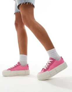 Converse Chuck Taylor All Star Cruise Ox Trainers In Pink For Women -Converse Shop 206037977 1 pink 1