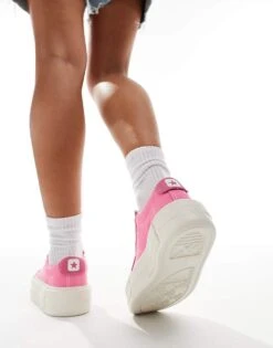 Converse Chuck Taylor All Star Cruise Ox Trainers In Pink For Women -Converse Shop 206037977 4