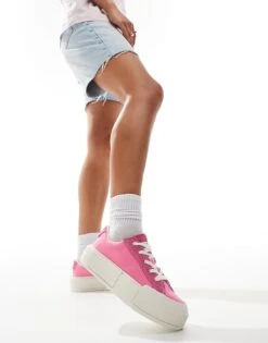 Converse Chuck Taylor All Star Cruise Ox Trainers In Pink For Women -Converse Shop 206037977 5