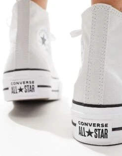 Converse Chuck Taylor All Star Lift Hi Trainers In Light Grey For Unisex -Converse Shop 206037978 4
