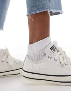 Converse Chuck Taylor All Star Ox Trainers In Off-white For Women Cream 10 Converse Chuck Taylor All Star Ox Trainers In Off-white For Women Cream -Converse Shop 206038142 3
