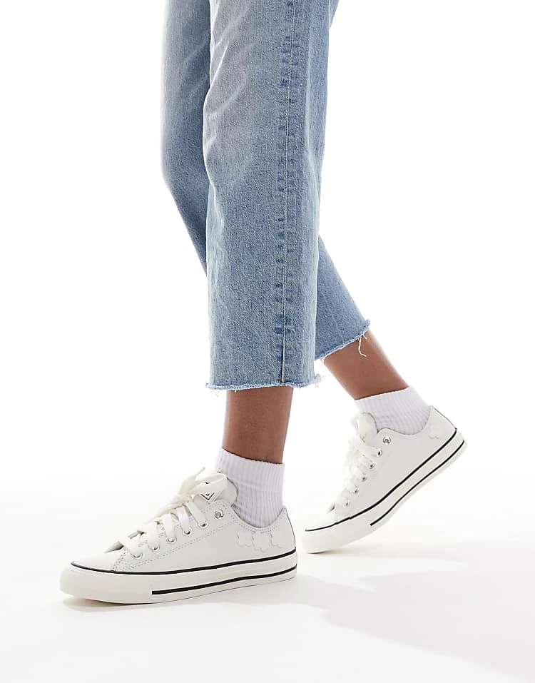 Converse Chuck Taylor All Star Ox Trainers In Off-white For Women Cream 7 Converse Chuck Taylor All Star Ox Trainers In Off-white For Women Cream - Image 5