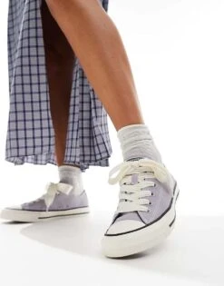 Converse Chuck Taylor All Star Ox Trainers In Lilac For Women