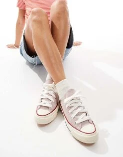 Converse Chuck 70 Ox Trainers In Stone For Women